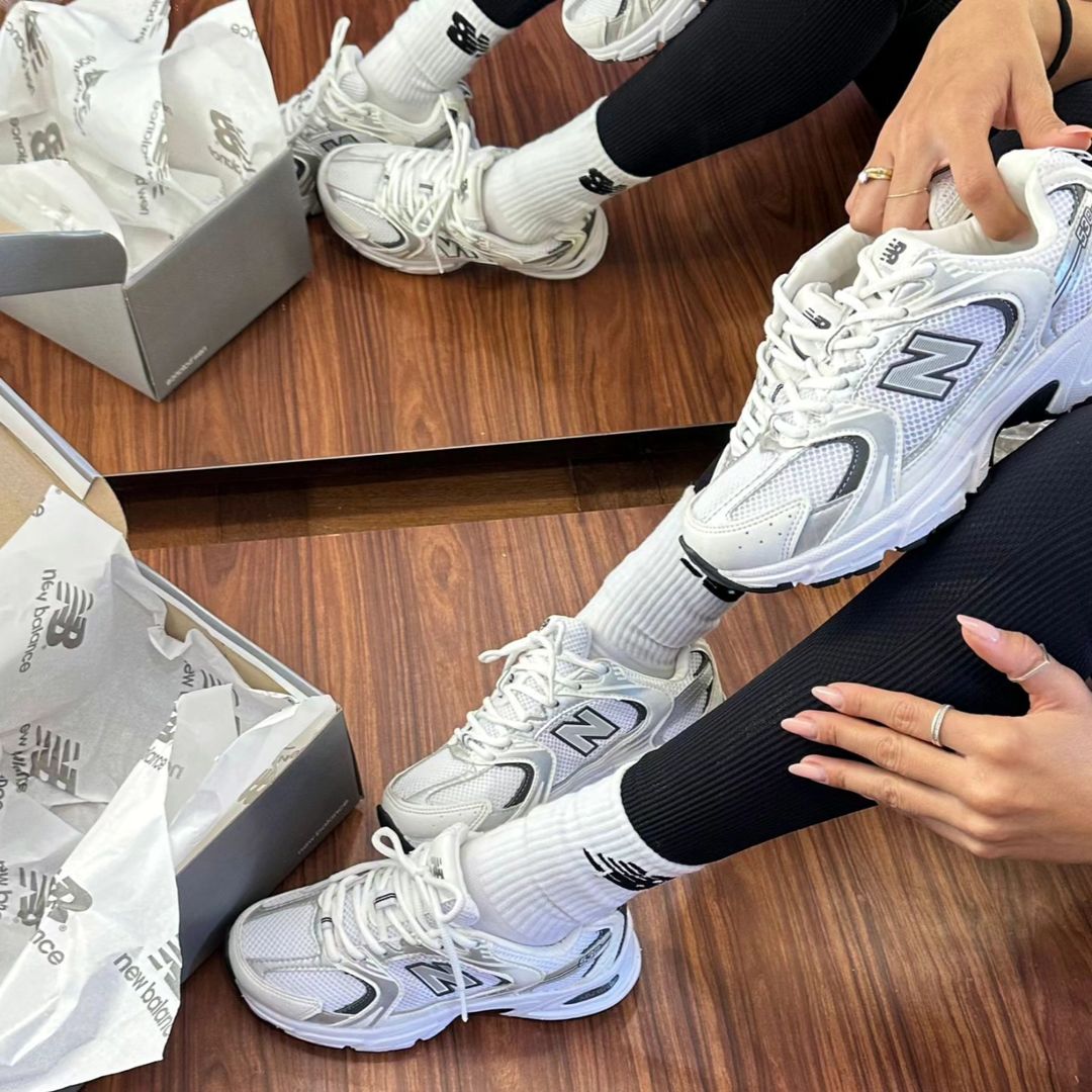 New Balance 530 White Silver Navy - WORLDOFSHOES