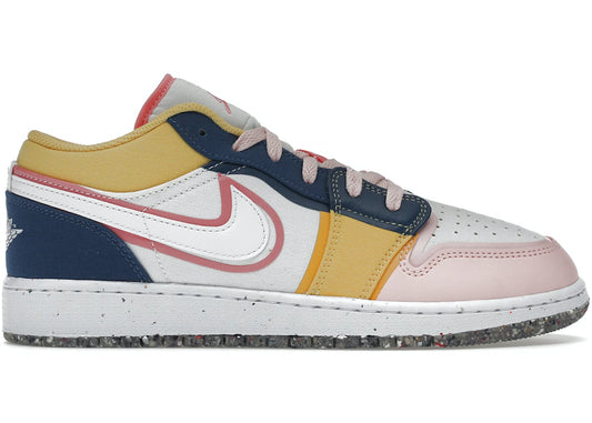 Air Jordan 1 Low SE Multi-Color Canvas - WORLDOFSHOES