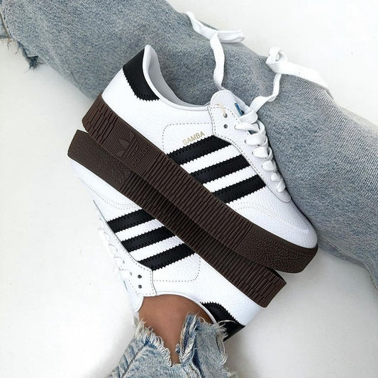 Adidas samba  white brown gum - WORLDOFSHOES