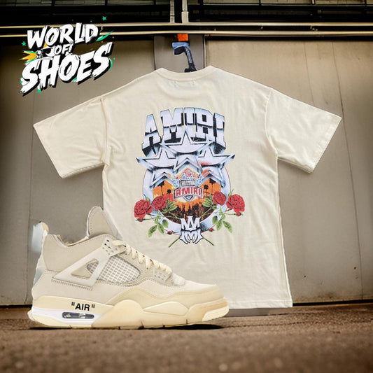 JORDAN 4 OFF WHITE combo - WORLDOFSHOES