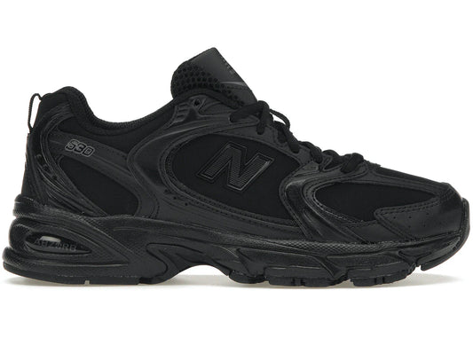 New Balance 530 Triple Black Leather - WORLDOFSHOES