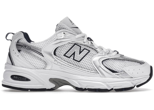 New Balance 530 White Silver Navy - WORLDOFSHOES