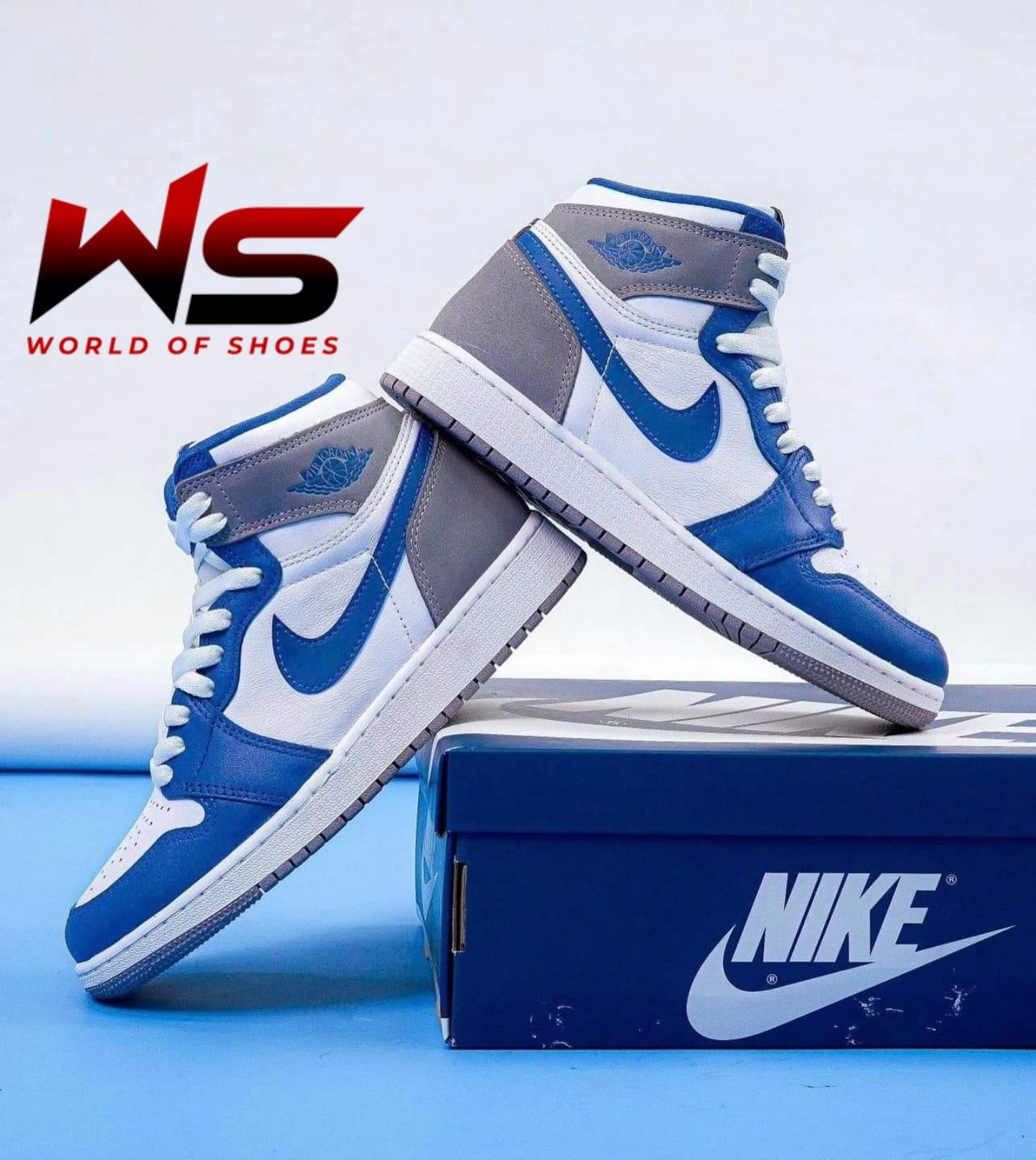 Jordan 1 Retro High OG True Blues - WORLDOFSHOES