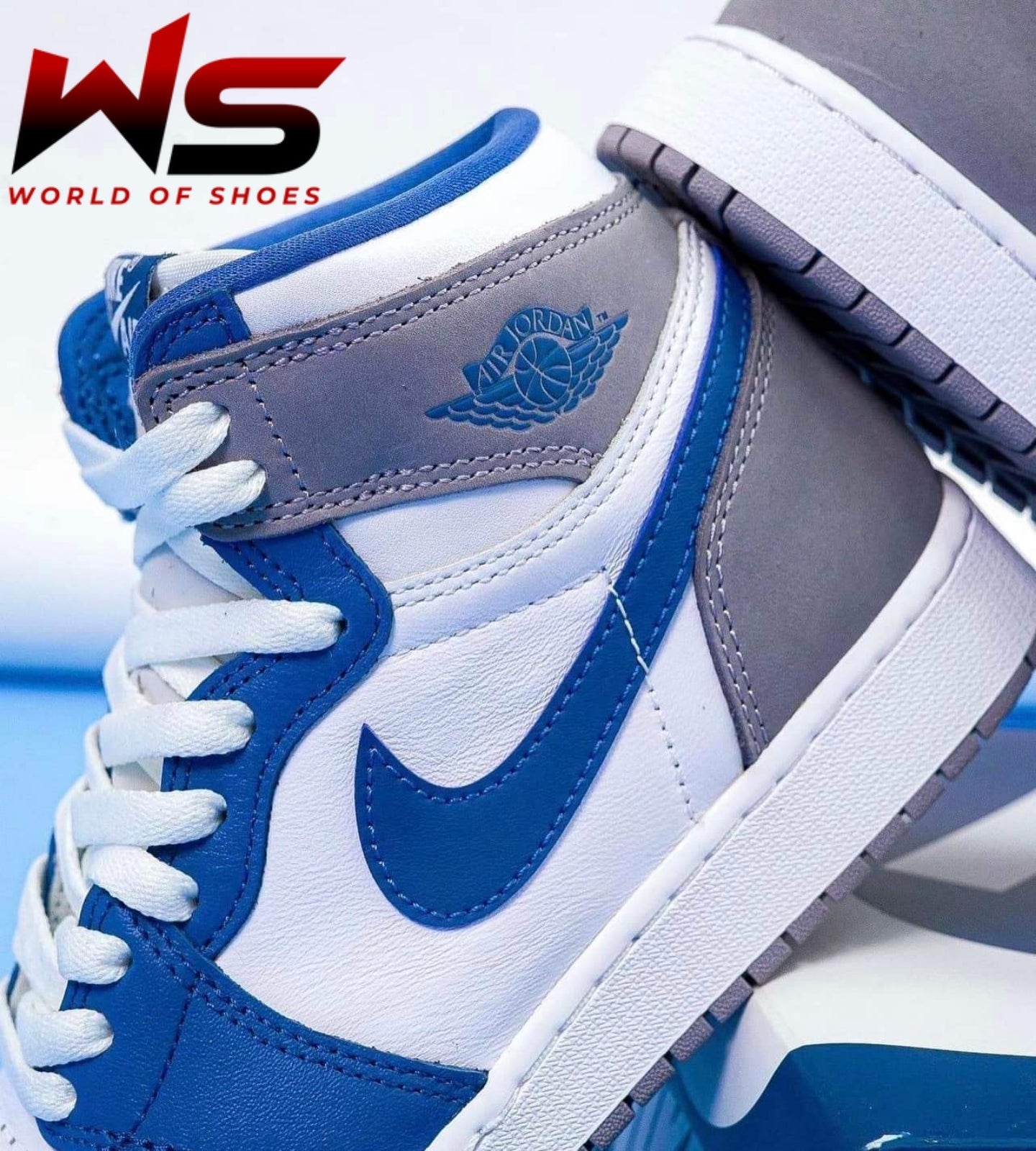 Jordan 1 Retro High OG True Blues - WORLDOFSHOES