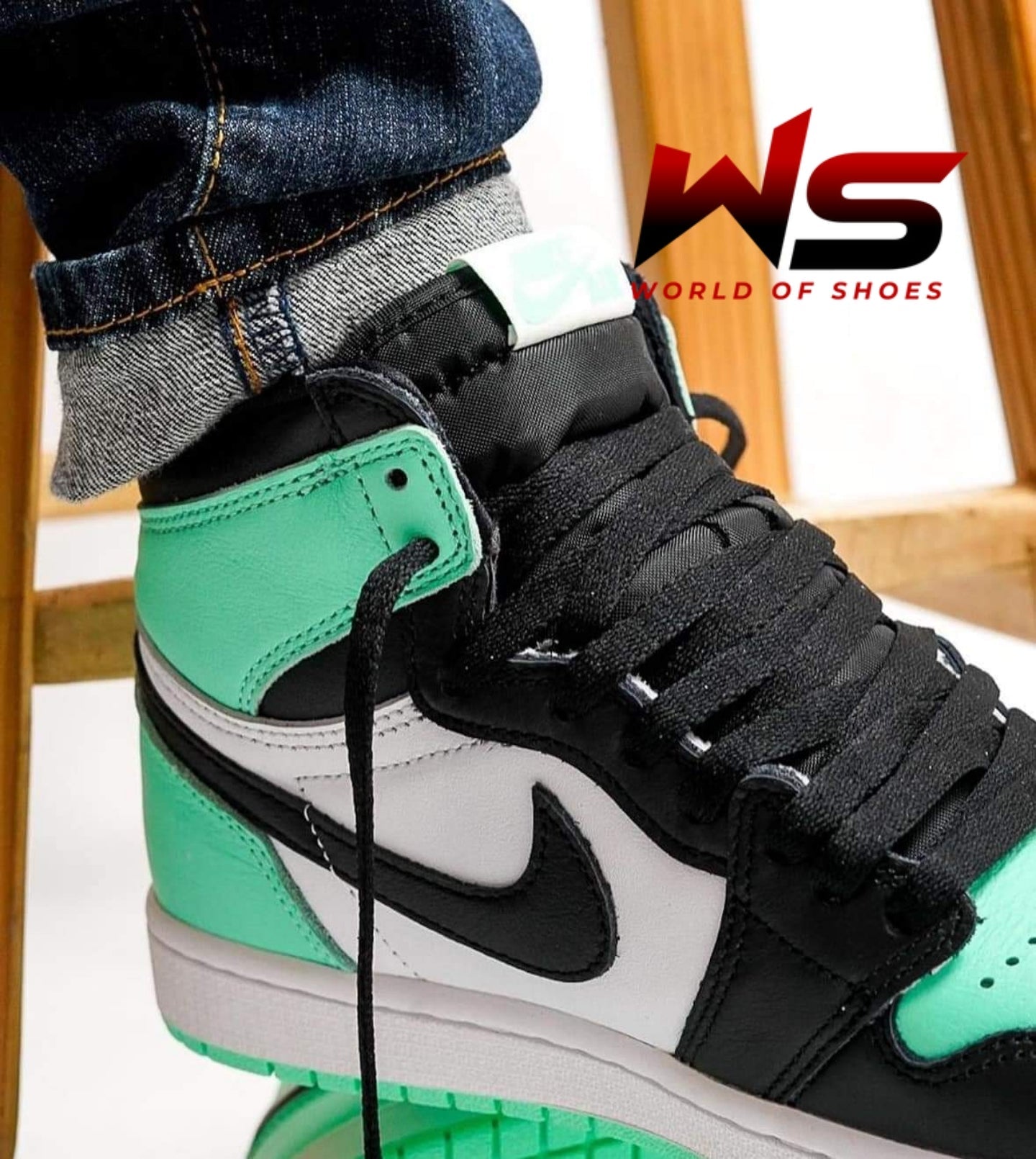 Jordan 1 Retro High OG Green Glow - WORLDOFSHOES