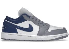 Air Jordan 1 Low White Grey Blue DC0774-042 - WORLDOFSHOES