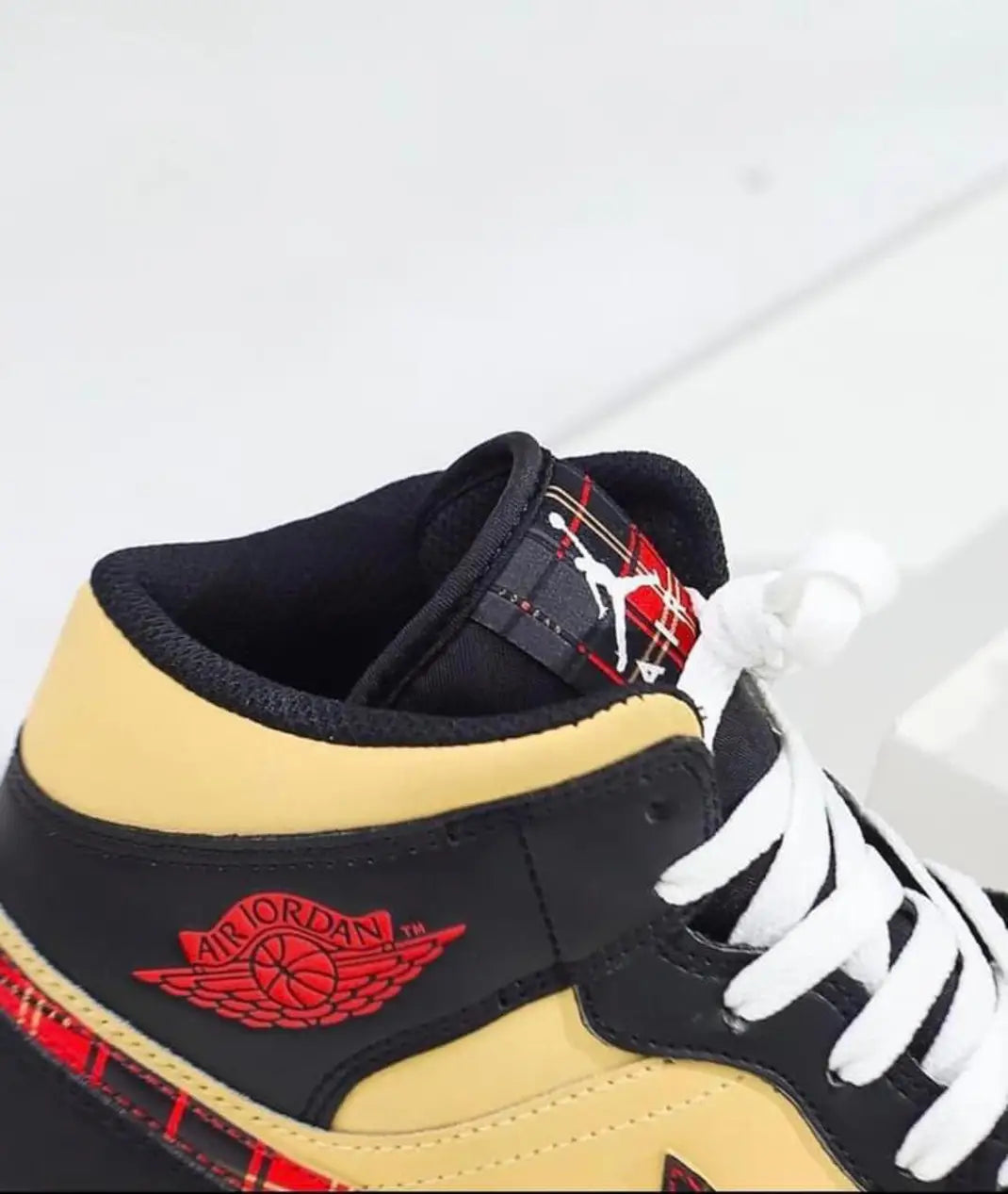 Air Jordan 1 Mid Tartan Swoosh - WORLDOFSHOES