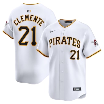 Roberto CLEMENTE jerseys MLB white-yellow-Black - WORLDOFSHOES
