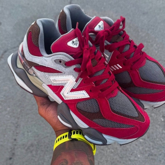 New Balance 9060 Red grey - WORLDOFSHOES