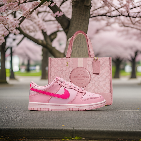 Nike Dunks triple pink combo coach - WORLDOFSHOES