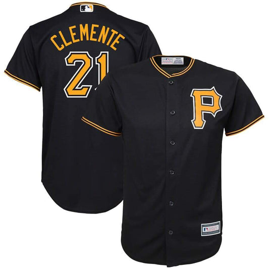 Roberto CLEMENTE jerseys MLB Black - Yellow - WORLDOFSHOES