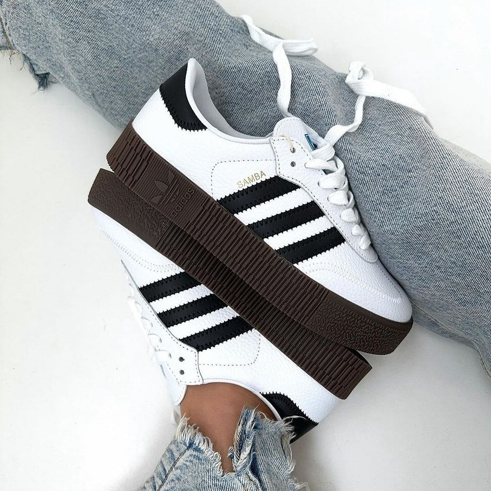Adidas samba  white brown gum - WORLDOFSHOES
